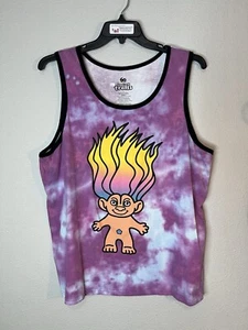 GOOD LUCK TROLLS doll Logo movie Beach MENS XL SLEEVELESS Tank Top T-SHIRT EPIC - Picture 1 of 4