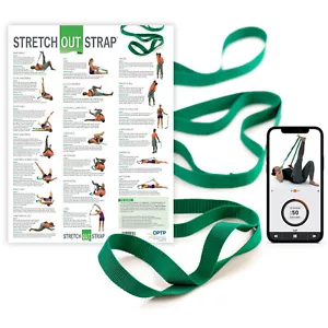 OPTP The Original Stretch Out Strap with Exercise Poster – Made in The USA - Picture 1 of 5