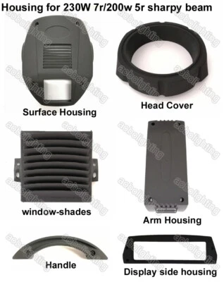 200w sharpy 5r beam moving head light Housing DMX DJ Lights Beam 230W Case Parts - Image 1 of 4
