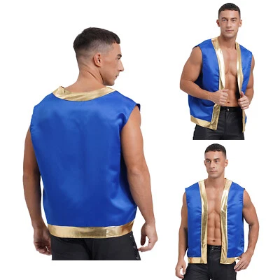 Men Toad Costume Waistcoat Super Brothers Cartoon Captain Cosplay Fancy Dress - Image 1 of 4