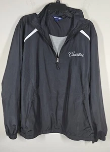 Sport-Tek Mens CADILLAC Windbreaker 1/4-Zip - Side Zip* Pockets Wind Shirt JST75 - Picture 1 of 13