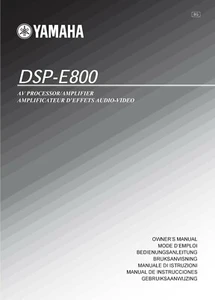 Manual de instrucciones Operating Instructions para Yamaha DSP-E800  - Imagen 1 de 1