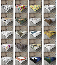 Ambesonne Deer Flat Sheet Top Sheet Decorative Bedding 6 Sizes