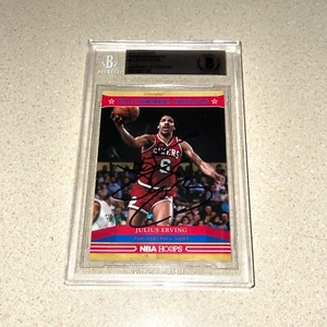 JULIUS ERVING signed autographed 2012-2013 PANINI HOOPS GREATS BECKETT SLAB - Picture 1 of 3