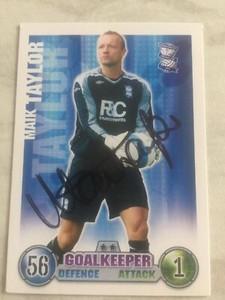 Maik Taylor (Birmingham)  hand signed 2007-2008 Topps Match Attax card Rare !