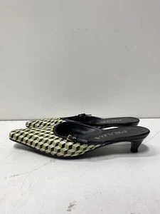 Prada Women Green Heels Sz 7 - Picture 1 of 11
