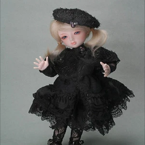 Outfits for YoSD USD Dear Doll Size - Cordelia Dress Set (Black) - LE20 - Picture 1 of 8