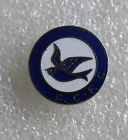 football soccer pin CARDIFF CITY FC blue bird enamel old rare