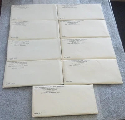 DEALER LOT (9) US MINT P & D UNC SETS IN OGP (4) 1971 & (5) 1972 (3023) - Image 1 of 4