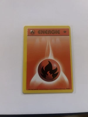 Pokémon Miscut Error Off Center OC Alignment Dot Vintage Fire Energy 1st Edition - Image 1 of 2