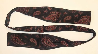 Pajarita DE COLECCIÓN The BEAFORT KNOT pura seda J. Esmoquin PRESS Paisley Negro Formal Foto 1 de 4