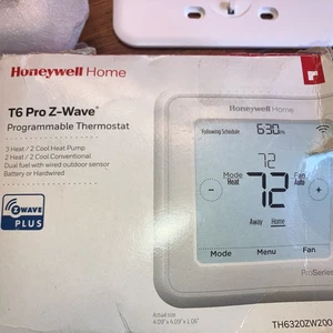 Honeywell Home T6 Pro TH6320ZW2003 White Z-Wave Smart Programmable Thermostat - Picture 1 of 7