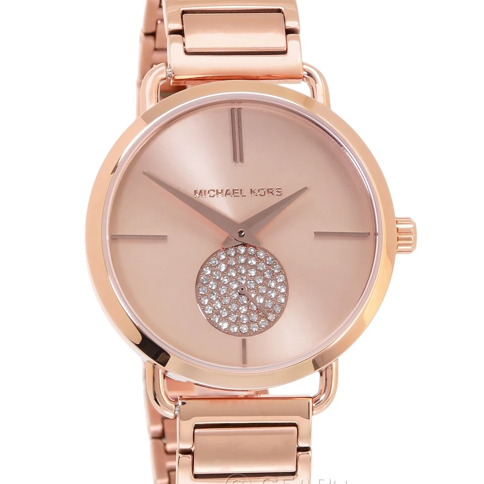 Michael Kors MK3640 37mm Rose Gold Sapphire Crystal Case with Rose Gold Stainless Steel Band Women`s Wristwatch