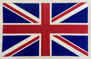Toalla de té de algodón Vista vintage con patrón Union Jack arte patriótico plato de cocina - Imagen 1 de 14