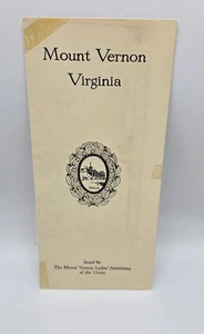 Mount Vernon Virginia-George Washington Home- 1950’s Trifold Travel Brochure - Picture 1 of 6