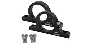 2.00" (50mm) Fuel Filter Mounting Brackets, 6061-T6, Sold as Pair, Black Anodize - Picture 1 of 1
