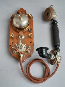 L.M. Ericsson Co. Stockholm Wandtelefon um 1905 No. 405 - Photo 1/12