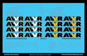 Juego de calcomanías logotipos AWVR escala HO - Imagen 1 de 1