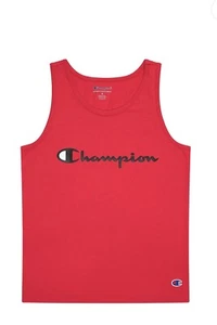Boys 8-20 Champion Classic Script Tank Top Scarlet Red L, XL - Picture 1 of 3
