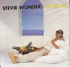 STEVIE WONDER Go home PICTURE SLEEVE 7" 45 rpm record + juke box title strip - Picture 1 of 4