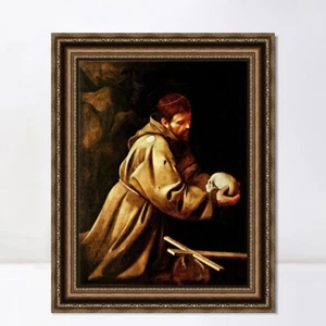Framed Print San Francesco in meditazione by Michelangelo Merisi da Caravaggio - Picture 1 of 16