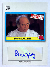 TOPPS 75TH BURT YOUNG AUTOGRAPH - Paulie Rocky IV SC