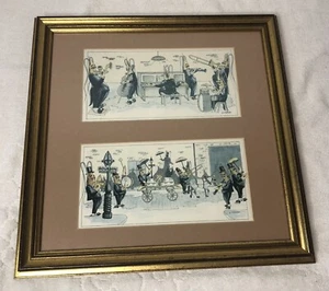 L Forshag Litho Prints Starfish Bourbon Street Playing Jazz Music Mardi Gras - Picture 1 of 11