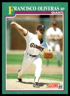 1991 Score #635 Francisco Oliveras San Francisco Giants - Image 1 of 2
