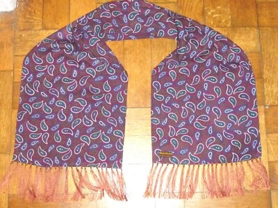 Vintage WOODLAND Scarf Cravat Dapper Mod Scooter Goodwood Ascot Tootal  - Image 1 of 4