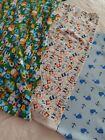 Lot/3 Children's Knit Fabrics-Whales/Tools w/Workbench/Numbers w/Rockets-NOS