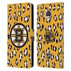 OFFICIAL NHL BOSTON BRUINS LEATHER BOOK WALLET CASE COVER FOR MOTOROLA PHONES
