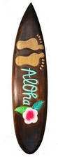 Insegna decorativa - Aloha - per bancone sala hobby tavola da surf tavola da surf surfista 100 cm