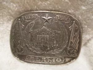 Da collezione~vintage~Fibbia Difesa della Alamo~150° Anniversario~1986 - Foto 1 di 11