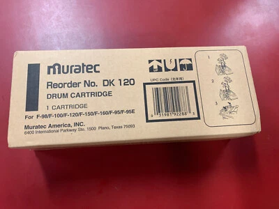 Genuine Muratec DK120 Drum Cartridge For Murate F98/F100/F120/F150/F160/F95/F95E - Image 1 of 3