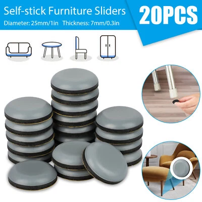 20X Almohadillas Adhesivas para Muebles Deslizadores Silla Protectores de Piernas Piso Mesa Pies Foto 1 de 4