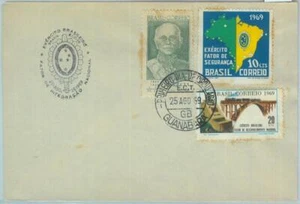 85987 - BRAZIL - POSTAL HISTORY - FDC COVER 1969 BRIDGE trains ARMY - Picture 1 of 1