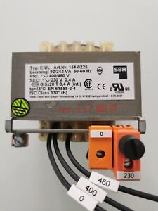 SBA Transformator (Trafo) Pri: 400/460V Sec: 230V 0,4A 50-60Hz