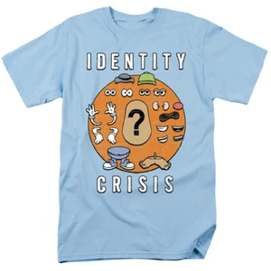 Mr Potato Head T-Shirt Identity Crisis Light Blue Tee - Picture 1 of 1