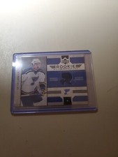 2006-07 D.J. KING ROOKIE MATERIALS JERSEY CARD ST. LOUIS BLUES