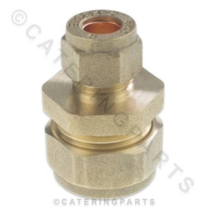 BRASS REDUCING COMPRESSION FITTING 15mm TO 8mm GAS COPPER PIPE ADAPTER CONNECTOR - Picture 1 of 4