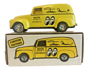 ERTL escala 1:25 1950 GM Panel Truck Bank Dean Moon DieCast #9456UO usado LEER - Imagen 1 de 9