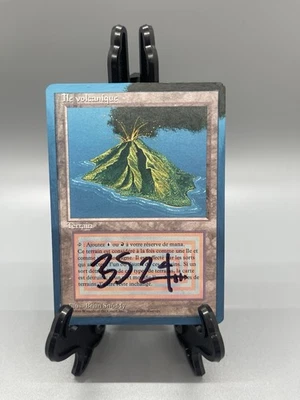 MTG FBB Volcanic Island French Artist Altered/Signed 1994 - Image 1 of 4