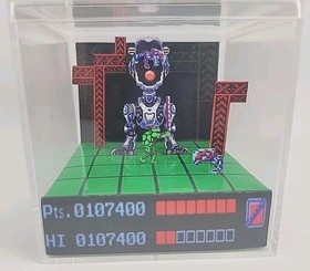 Teenage Mutant Ninja Turtles TMNT 3D Handmade NES Diorama Video Game Shadowbox