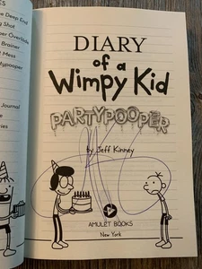 SIGNED + NEW - Diary of a Wimpy Kid - PARTYPOOPER by Jeff Kinney (2025, HC) - Picture 1 of 7