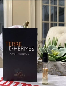 Hermes Terre D'Hermes Parfum Pure Perfume Sample Spray .06oz, 2ml - Picture 1 of 3
