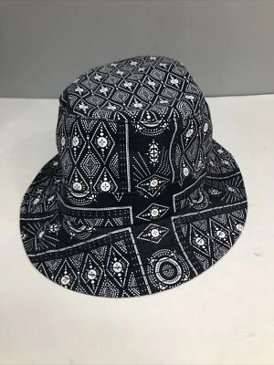 Huf BANDANA BUCKET Azul Marino Blanco Estampado de Logotipo Cubo Para Hombre Sombrero L/XL Foto 1 de 4