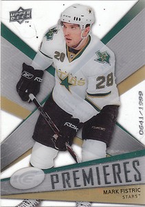 08-09 Upper Deck Ice Mark Fistric Premieres Rookie /1999