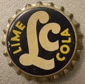 Antique Vintage 1940s Lime Cola Soda Cork Bottle Cap, Montgomery, AL - Picture 1 of 4