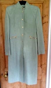 Gorgeous Ladies Size 10 Karen Millen Summer Weight Calf Length Suede Coat - Picture 1 of 9