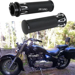 Manillar negro de 1" con empuñaduras CNC para motocicleta Suzuki Boulevard C50/T M109R EE. UU. - Imagen 1 de 16